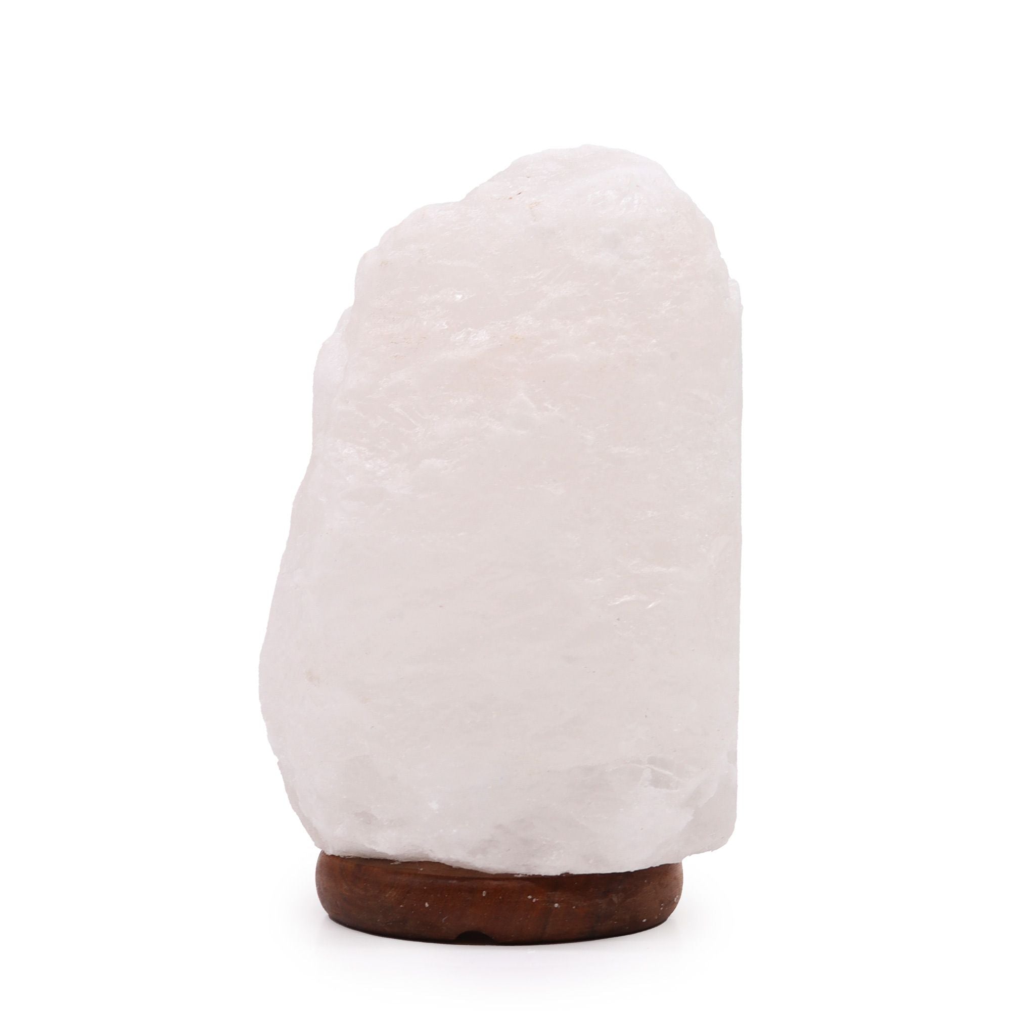 Lámpara de Sal del Himalaya de Cristal de Roca - & Base apx 3-5kg