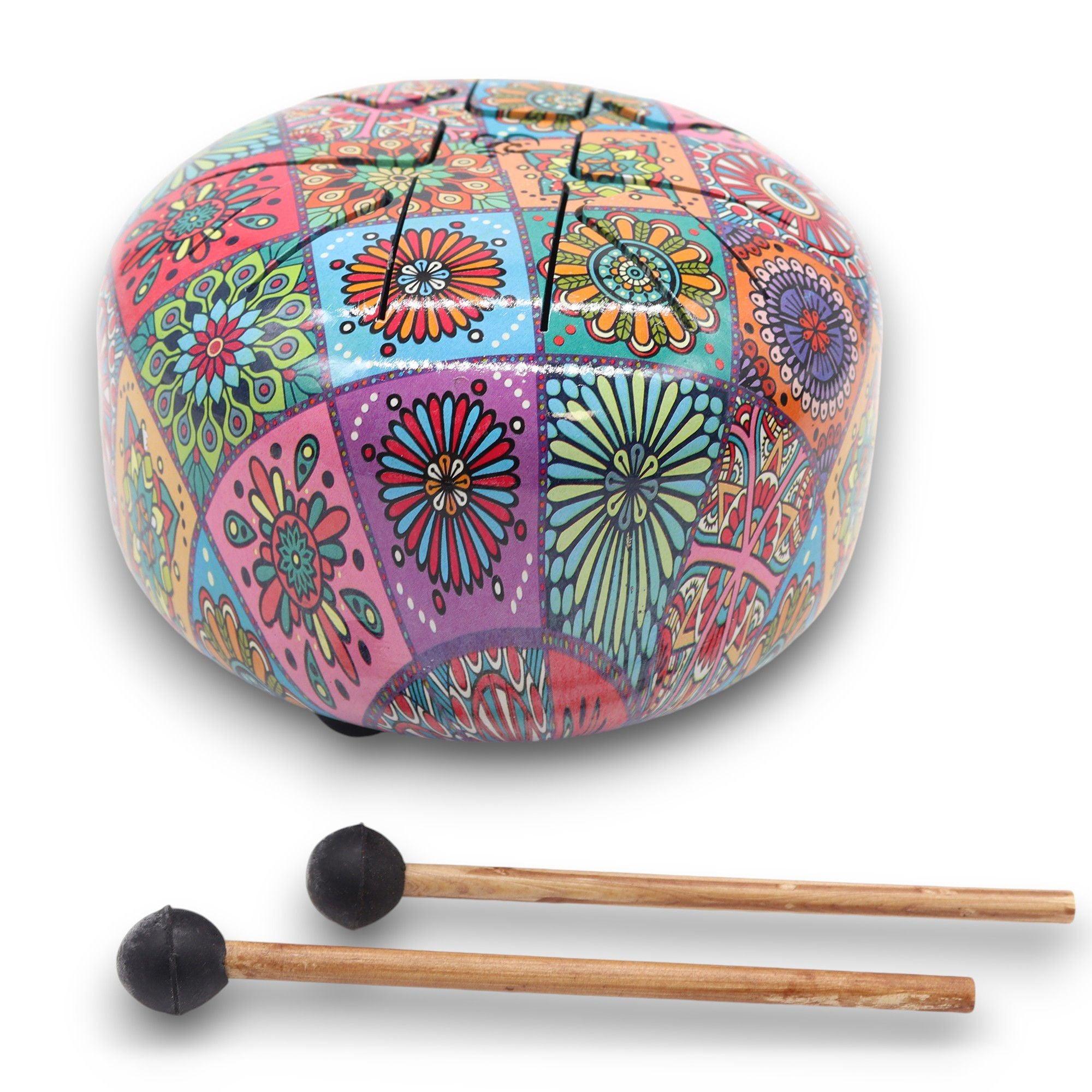 Tambor Mediano Hapi Multicolor - 17x13cm